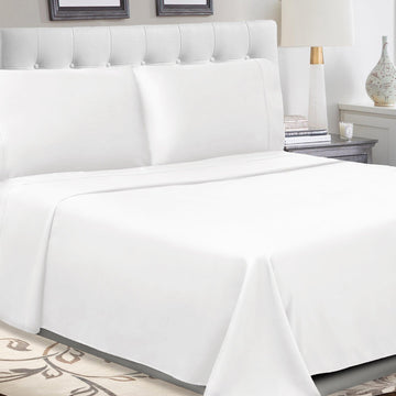 300 Thread Count 100% Cotton Percale Sheet Set Deep Pocket