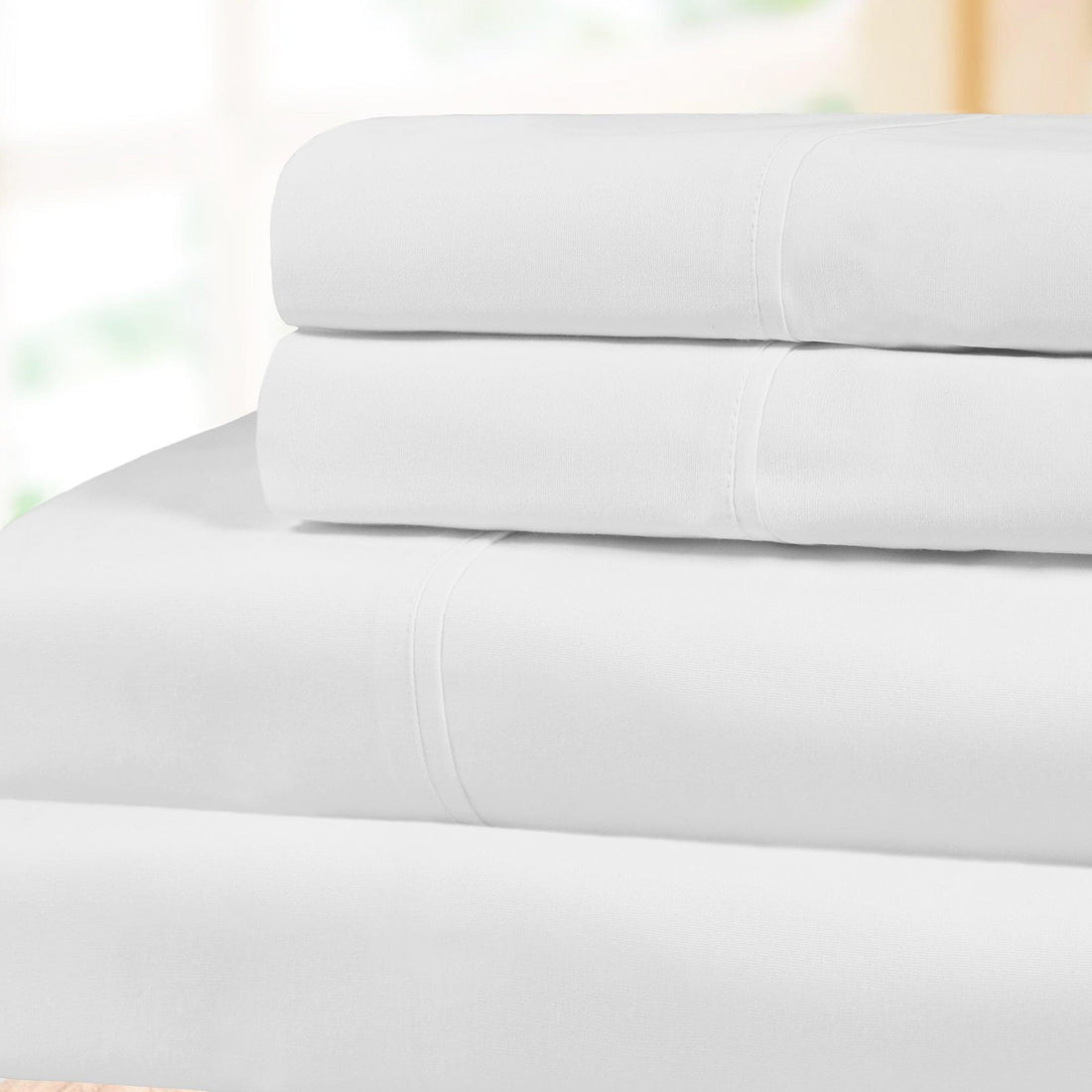 300 Thread Count 100% Cotton Percale Sheet Set Deep Pocket