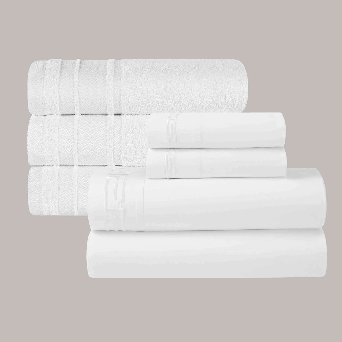 7-Piece Embroidered Elegance Bed & Bath Bundle