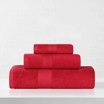 3-Piece Bath Towel Set – Ring-Spun Cotton Ringspun Eco-Friendly