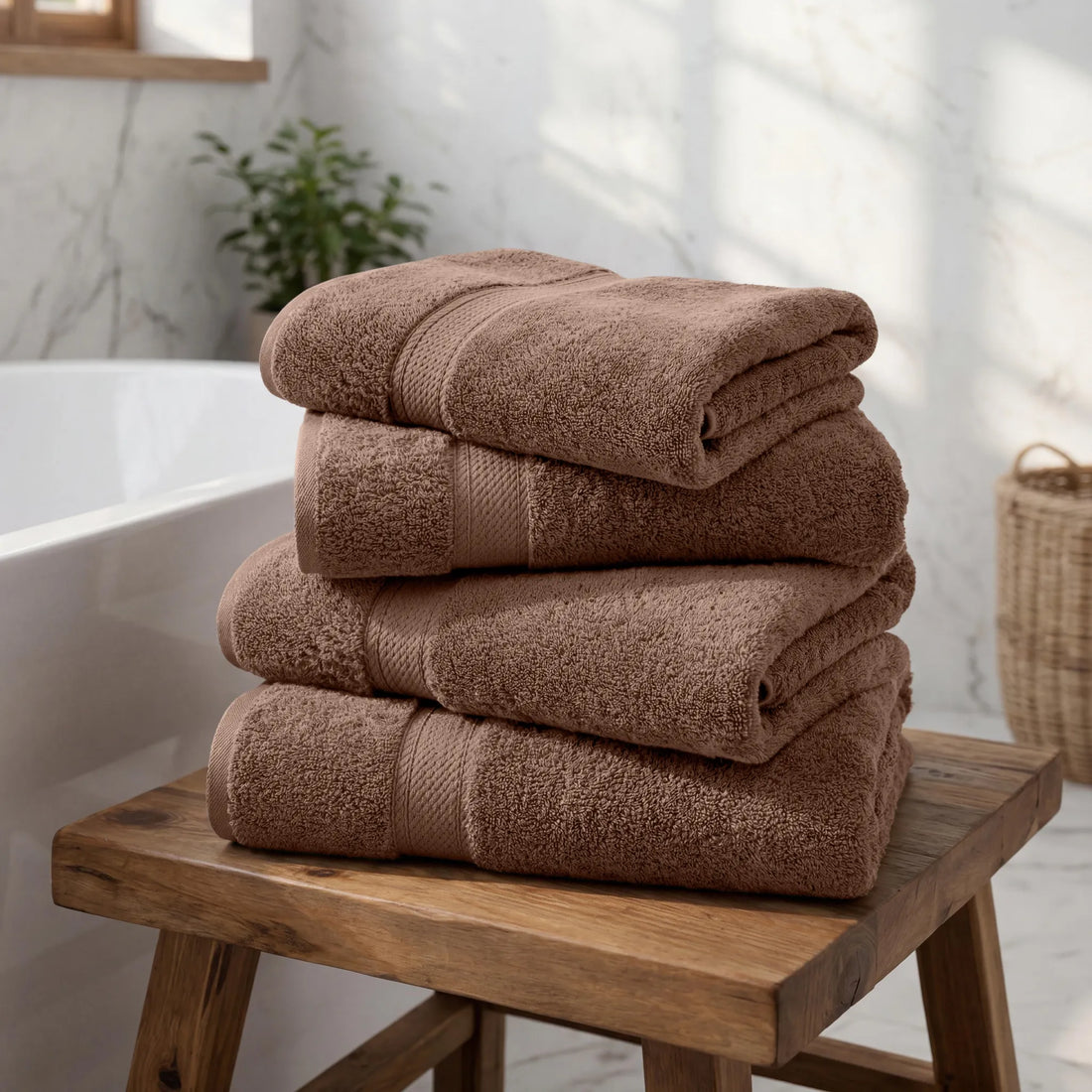 Madeline Egyptian Cotton Bath Towel Set 4-Piece