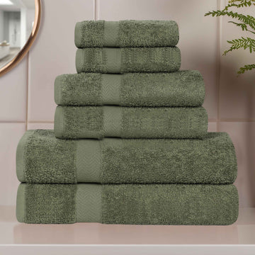 6-Piece Bath Towel Set – Cotton Eco-Friendly