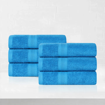 6-Piece Hand Towel Set – Ring-Spun Cotton Eco-Friendly