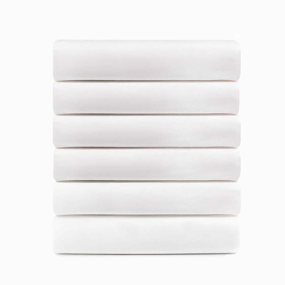 Superior Cotton Blend Percale Hotel Fitted Bed Sheets, Set of 3, 6, 12
