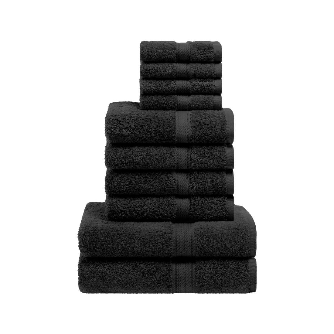 10-Piece Egyptian Cotton Plush Towel Set - Madeline