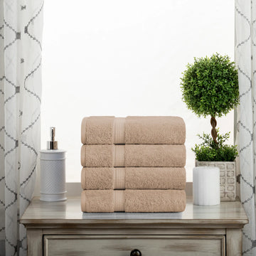 Madeline Egyptian Cotton Hand Towels 4-Piece Plush Set