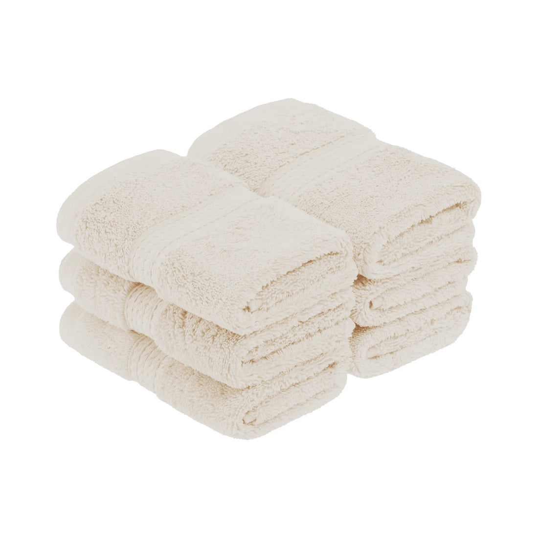 Egyptian Cotton Face Towel Set of 6 by Madeline
