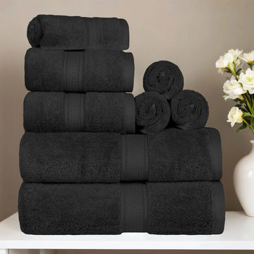 Madeline Egyptian Cotton Plush Heavyweight 8 Piece Towel Set