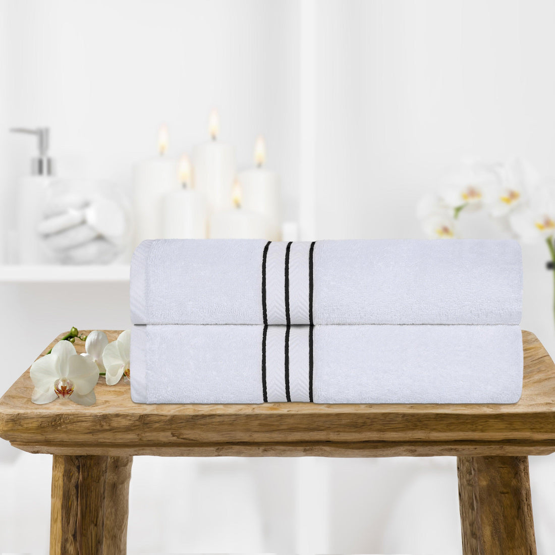 Turkish Cotton Hotel Collection Solid Towel Set Collection
