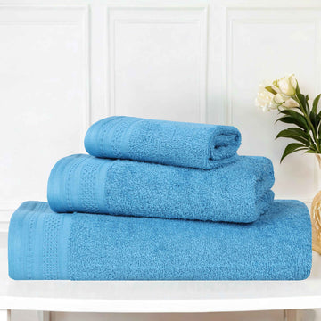 3-Piece Bath Towel Set – Cotton Honeycomb