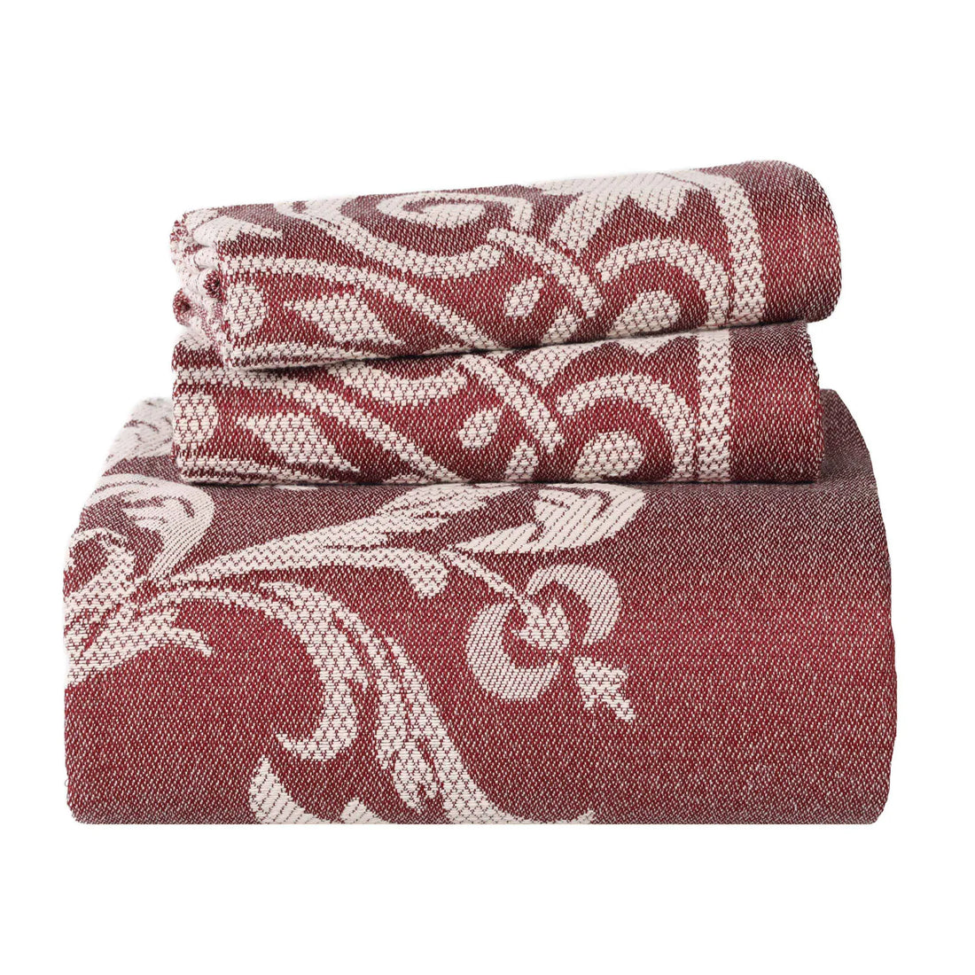Lightweight Cotton Blend Bedspread Sets Adalie Medallion Jacquard