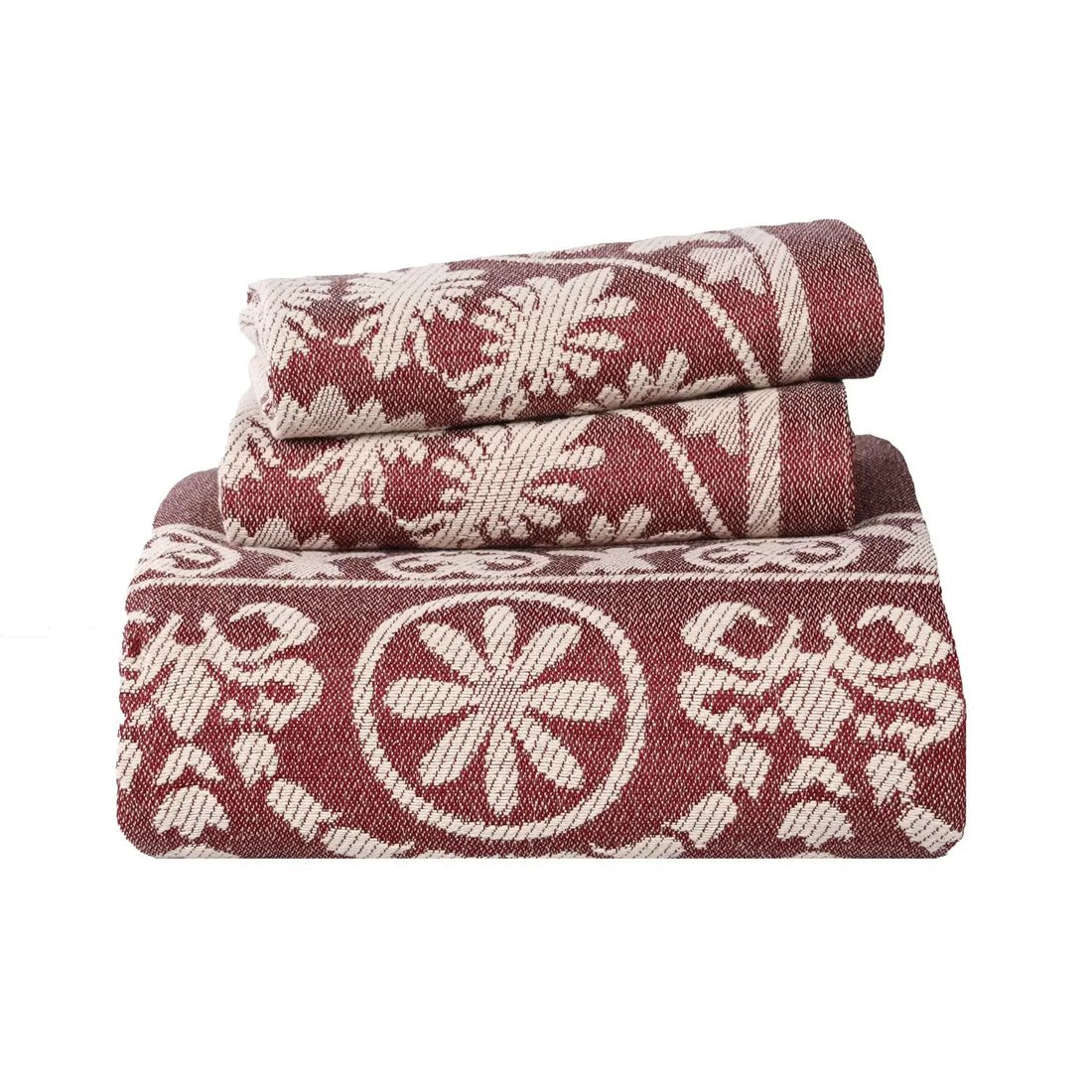 Superior Kymbal Cotton Blend Woven Medallion Jacquard Bedspread Set