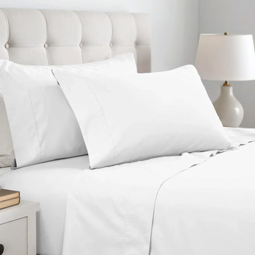 Superior Cotton Blend 600 Thread Count Solid Pillowcase Set of 2