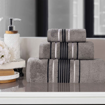 3-Piece Bath Towel Set – Zero Twist Cotton Sadie