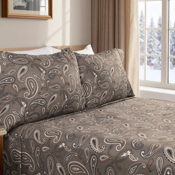 100% Cotton Flannel Floral Deep Pocket Sheet Set