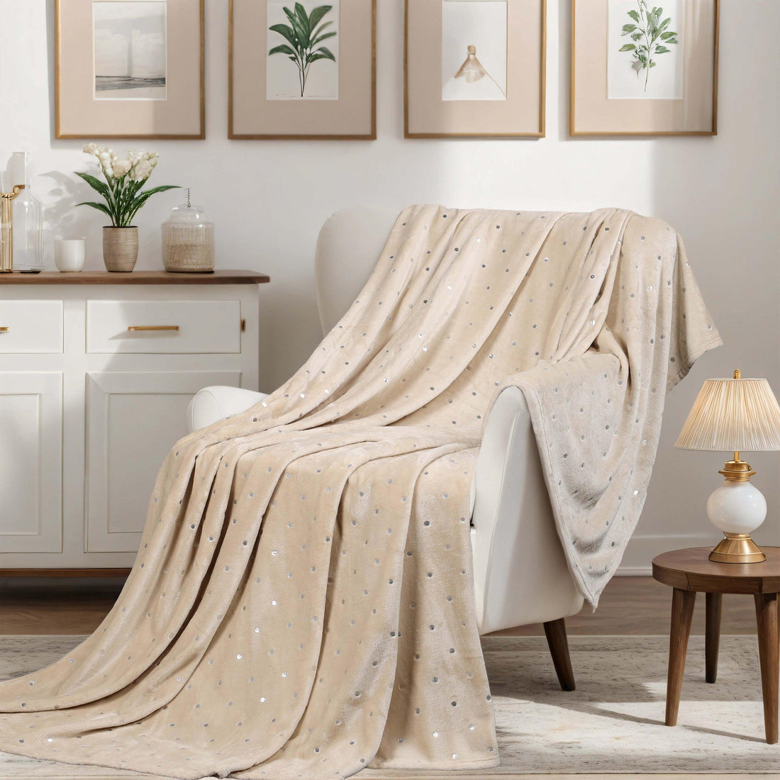 Superior Fleece Plush Medium Weight Fluffy Soft Decorative Blanket