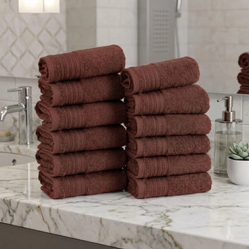 12-Piece Washcloth Set – Cotton Jacquard