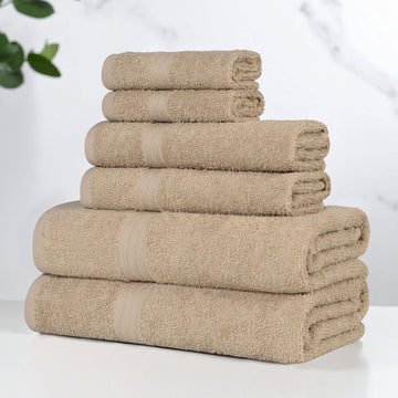 6-Piece Bath Towel Set – Cotton Miami Quick-Drying