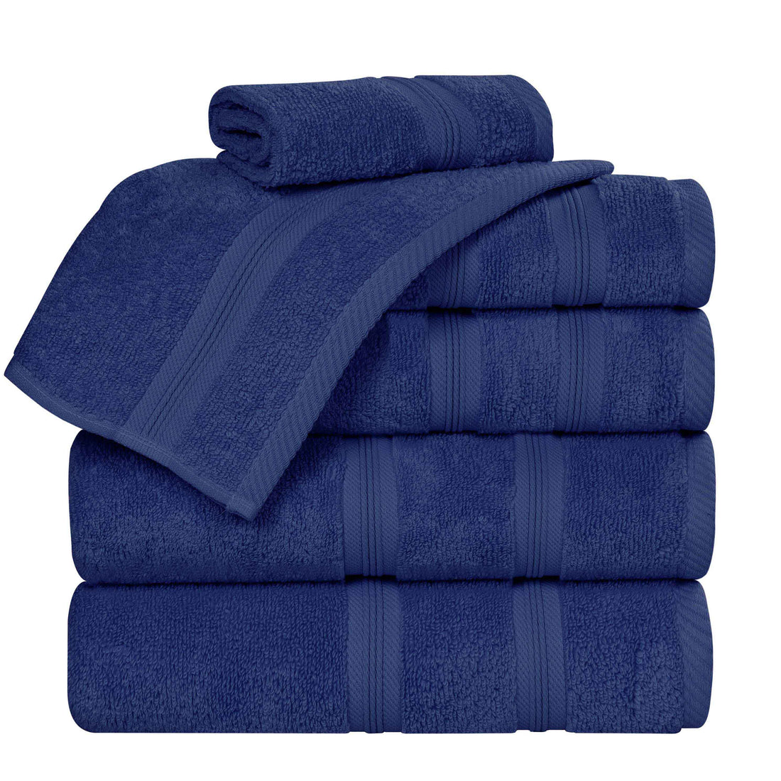 Zero-Twist Cotton Towel Set 6-Piece