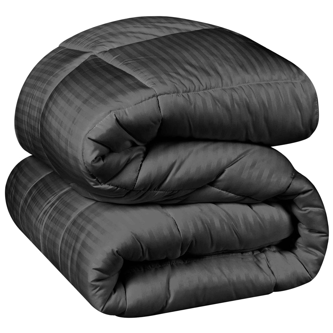 Superior Microfiber Down Alternative Medium Weight Striped Comforter