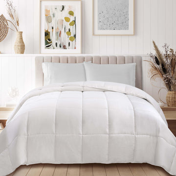 Classic Microfiber Down Alternative Comforter Reversible Medium Weight