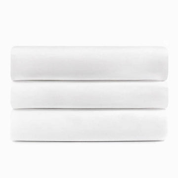 Superior Cotton Blend Percale Hotel Fitted Bed Sheets, Set of 3, 6, 12