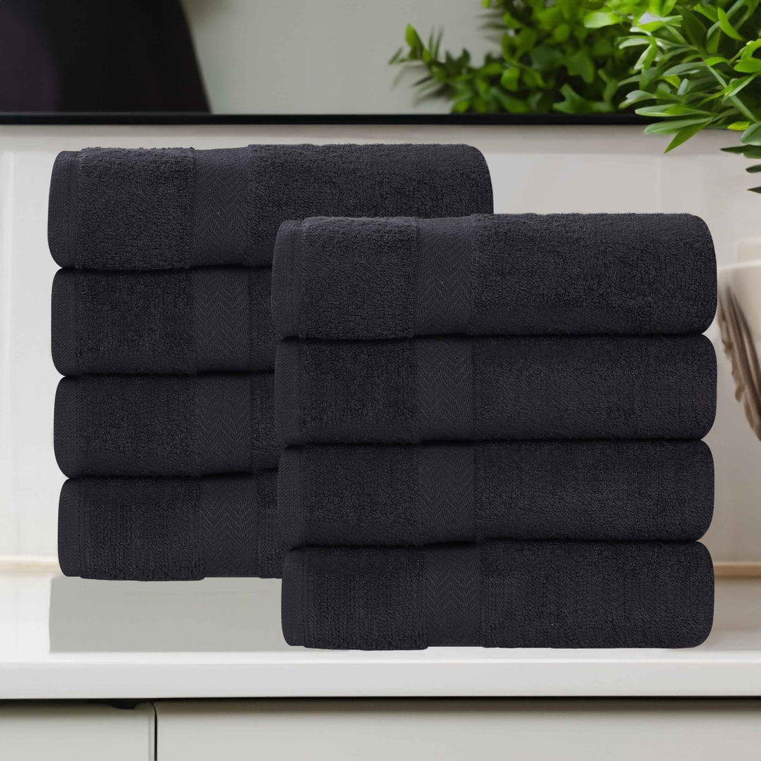 Superior Eco-Friendly Cotton 8 Piece Hand Towel Set
