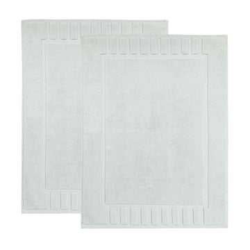 Superior Leo Cotton Modern Absorbent Heavy Washable Bath Mat Set of 2