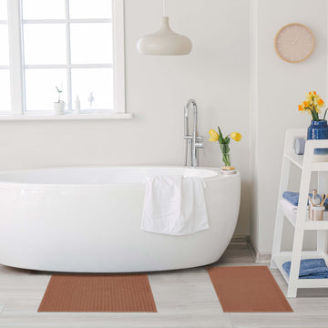 Superior Lined 100% Cotton 1000 GSM 2-Piece Bath Mat Set