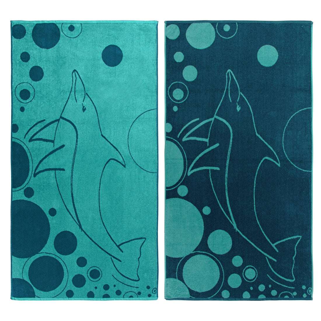 Mystic Dolphin Oversized Cotton Beach Towel Set of 2 Piece