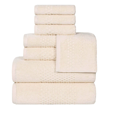 Superior Playa Zero Twist Cotton Medium Weight Soft 8 Piece Towel Set