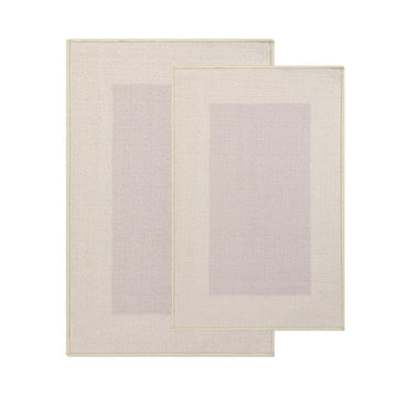 Superior Troy Solid Non-Slip Machine Washable Bath Rug Set