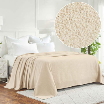 100% Cotton Waffle Blanket – Cooling Waffle Weave, Lightweight & Breathable Gumdrop