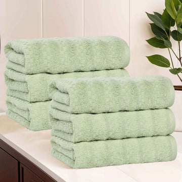 6-Piece Hand Towel Set – Zero Twist Cotton Zuma